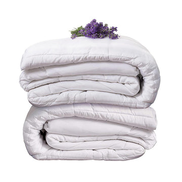Low-Loft Duvet Insert - Bamboo Viscose Comforter - White - King