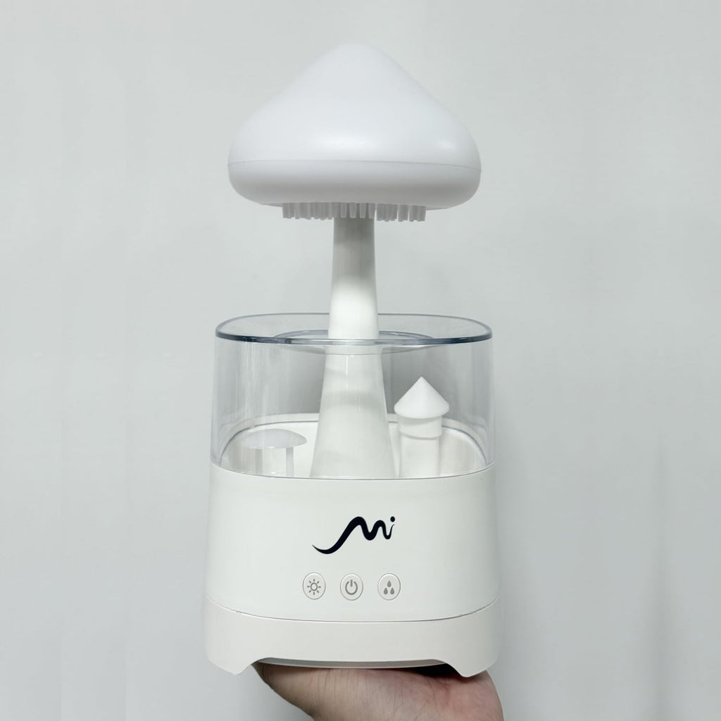 Rain Cloud Humidifier with Remote Control, Built-in Sound Speaker, Aromatherapy Water Drip Diffuser, LED Night Light