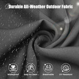 6-Piece Wicker Outdoor Patio Furniture Set | Grey with Thick Cushions for Backyard, Garden & Porch