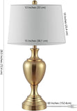 Poppy Modern Contemporary Brass Iron 28-inch Bedroom Living Room Home Office Desk Nightstand Table Lamp (LED Bulb