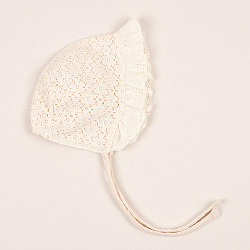 Baby Girl Toddlers Breathable Lacy Bonnet Eyelet Cotton Adjustable Sun Protection Hat