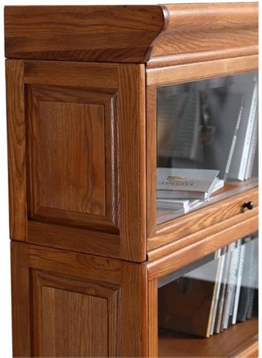 Arts and Crafts 33" Wood Barrister Bookcase in Cherry