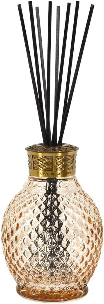 Reed Diffuser - Originelle - Honey - Scented Bouquet with Reed Sticks - Prefilled with Lampe Berger Fragrance