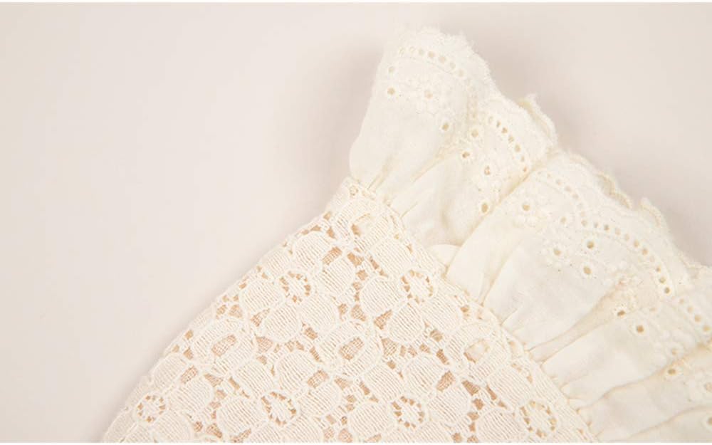 Baby Girl Toddlers Breathable Lacy Bonnet Eyelet Cotton Adjustable Sun Protection Hat