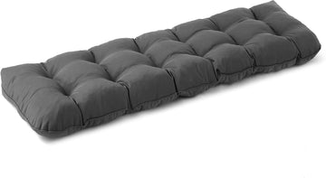 Outdoor Bench Cushion, 48x18x5 Inch, Dark Grey | Water-Resistant & Fade Resistant, Indoor/Outdoor Use, Patio Bench