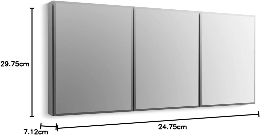 Frameless Bathroom Mirror Medicine Cabinet, 20 in x 26 in