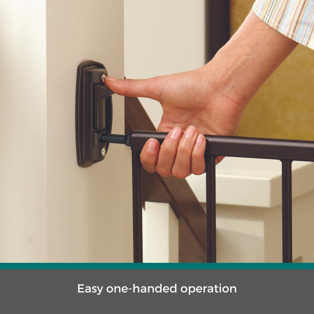 Windsor Walk Thru Pet Gate: 28.68" - 47.85" Wide Dog Gate. Hardware Mount, Dog Gates for The House, Cat Gate