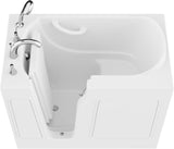 Tubs Series Wide Opening Door Left Drain Quick Fill Walk-In Soaking Tub in White Finish 26 in. x 46 in. | AMZ2646LWS