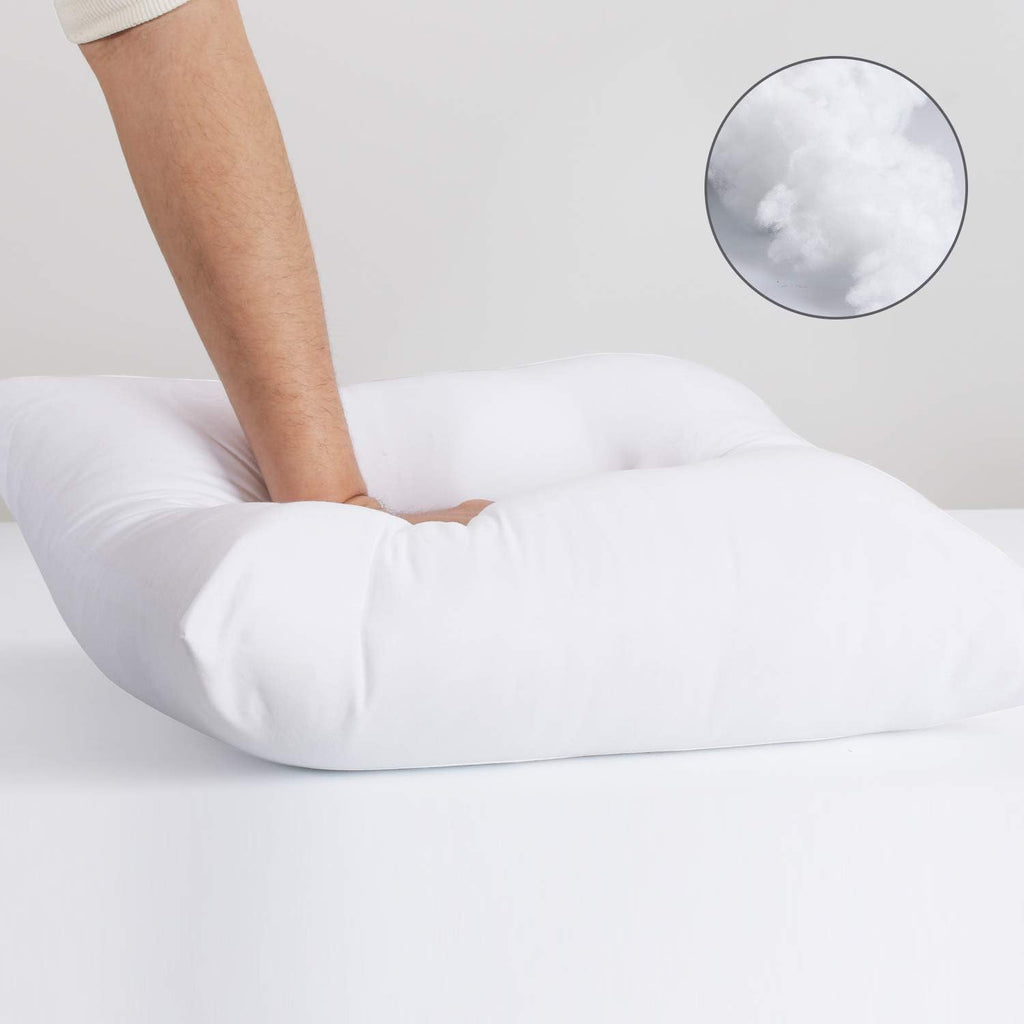 20 x 20 inches Pillow Inserts Hypoallergenic Brushed Microfiber Liner Down Alternative Filled Square - Set of 6