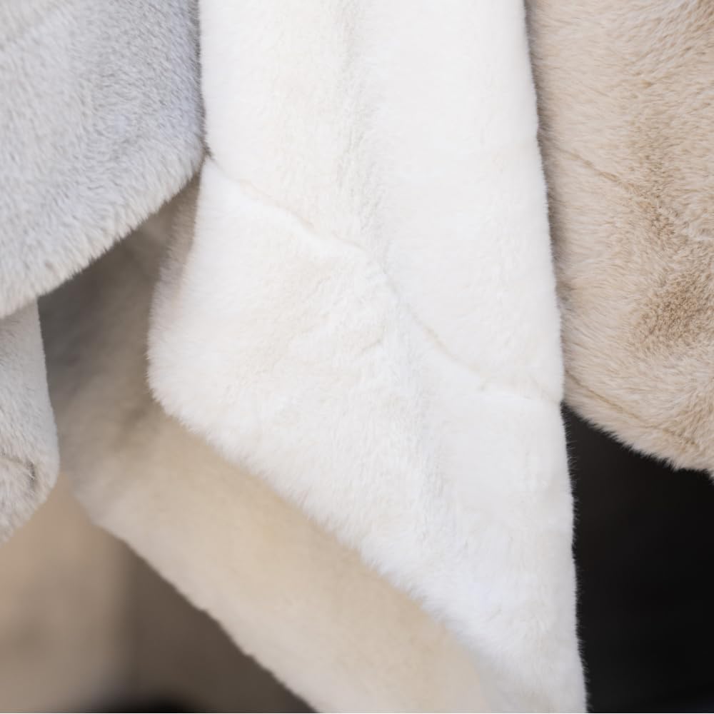 Luxury Faux Fur Baby Blanket - Premium Non-Toxic Gift for Newborn & Toddler - Oeko-TEX Certified, Shed-Free, Machine