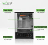 Multi-Function Rotisserie Countertop Oven | 24 Quart Vertical Glass Door Convection Oven, for Rotisserie Roasting &