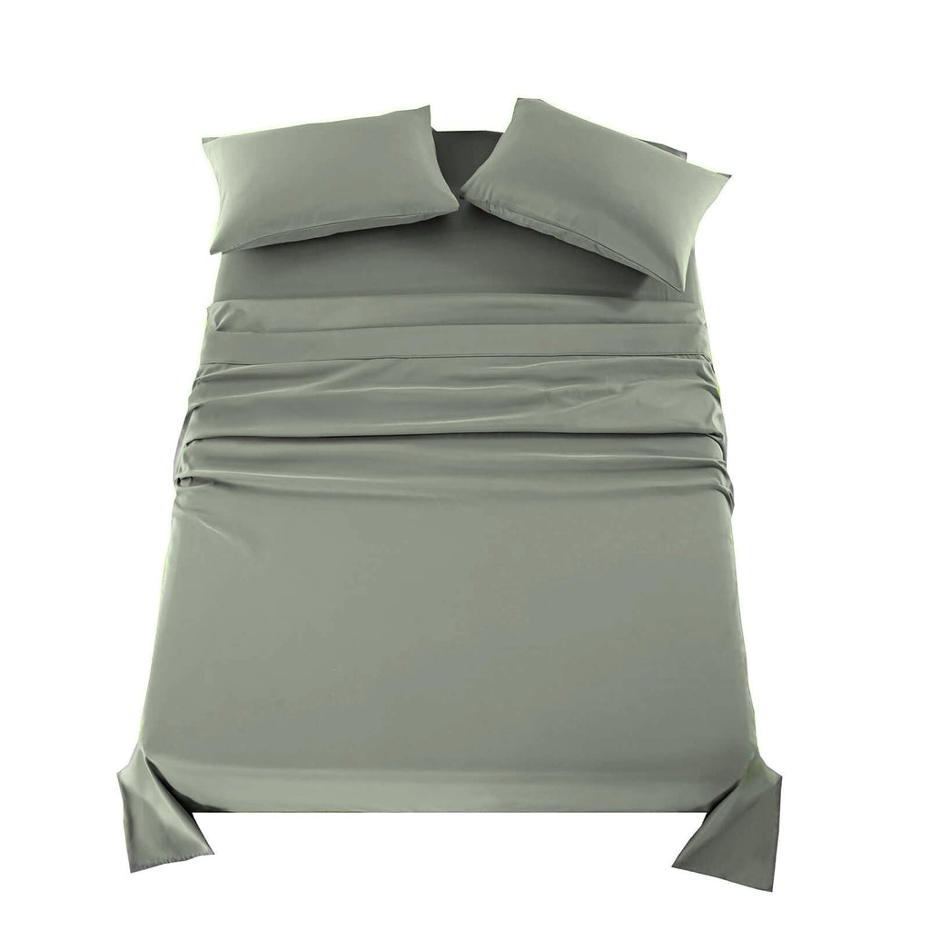 Olympic Queen Sheets Sets 66x80 for Super Queen Bed Sage