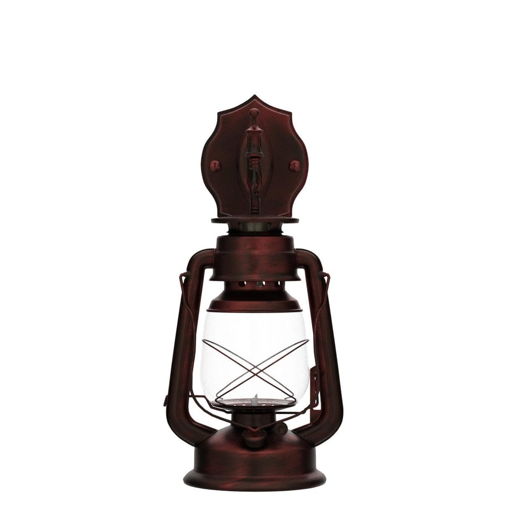 Wall Sconce Lantern Light, Vintage Wall Light Fixture with E26 Base, with Glass Shade, Waterproof Wall Mounted
