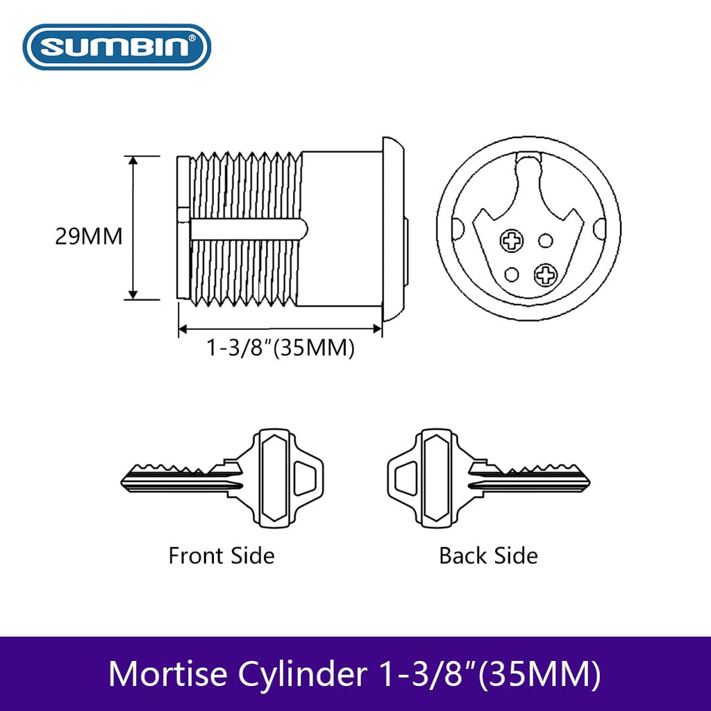 Commercial Mortise Lock Meet Ansi Grade 1 with Cylinder and Thumbturn for Entry Door