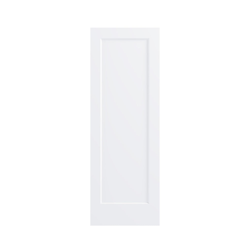 28"x80" 1-Panel White Primed Hollow Core Interior Molded Door Slab