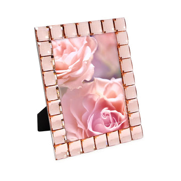 Jacobs Decorative Sparkling Jewel Picture Frame (5x7, Blush)