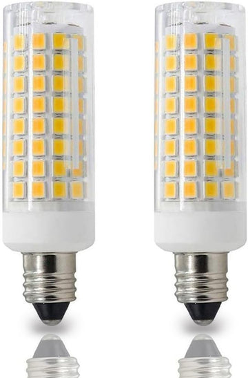 E11 Led,8W Dimmable E11 Mini Candelabra led,80W Halogen Bulb Replacement,800LM,AC110V-130V,JD T3/T4,Warm White