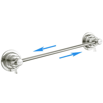 Suction Cup Extendable 17-29" Towel Bar (Brushed Nickel)