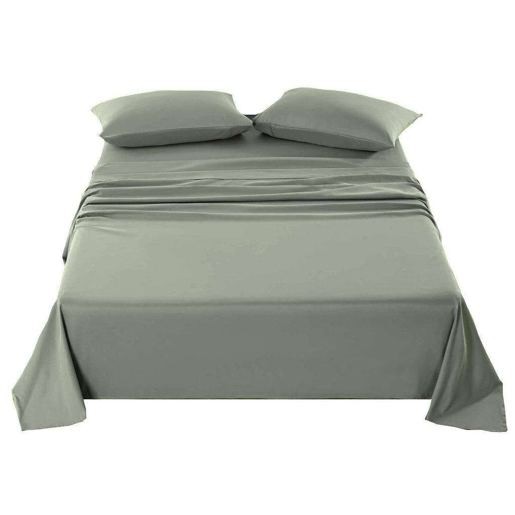 Olympic Queen Sheets Sets 66x80 for Super Queen Bed Sage