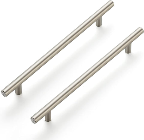 18 Pack 10 Inch Cabinet Handles Brushed Nickel Stainless Steel Cabinet Handles Kitchen Cupboard Pulls 7-1/2" Hole Center
