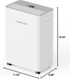 34 Pints Dehumidifiers for Home with 6.56ft Drain Hose