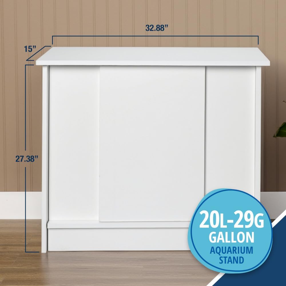 20-29 Gallon Fish Tank Stand, Durable Water-Resistant Wood