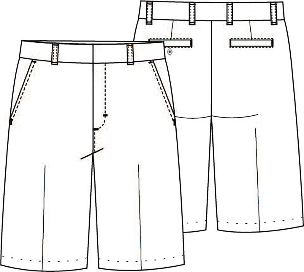 School Uniforms Big Kid Flat Front Shorts 3 Pockets