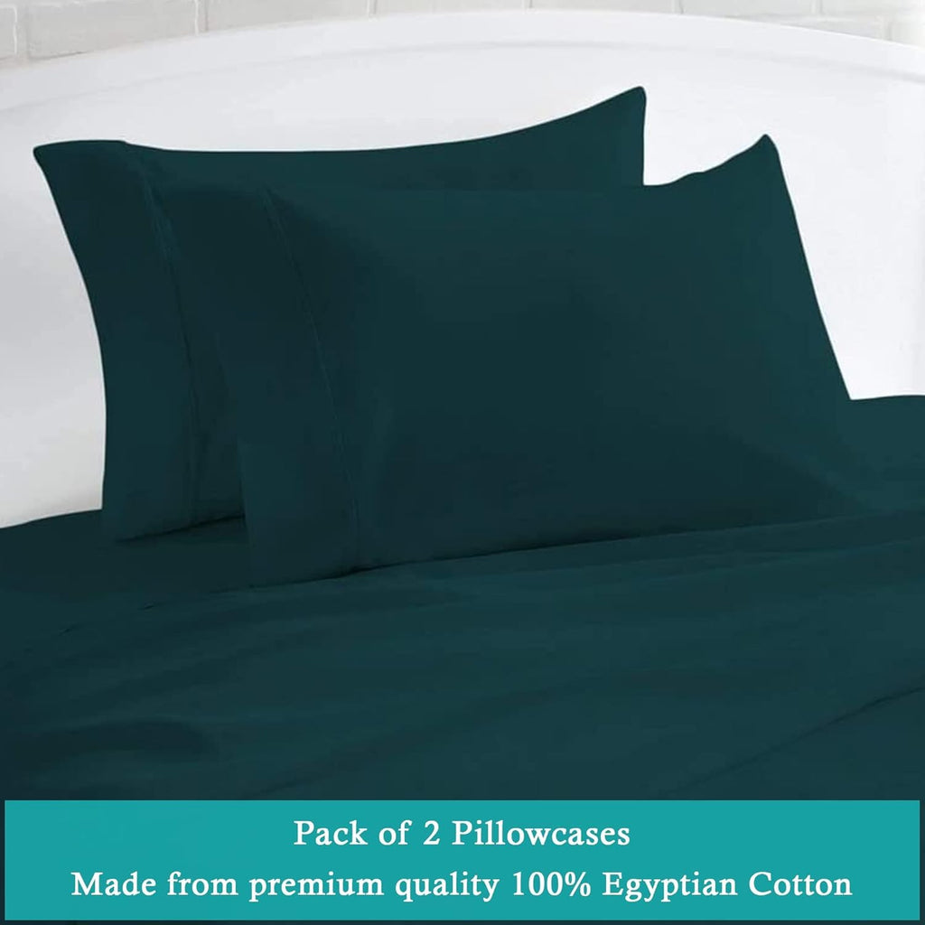 KWB Giant Pillowcase - Extra Large Extra Tall Pillowcases. 100% Egyptian Cotton 600 TC Pack of 2 (Fits Even The