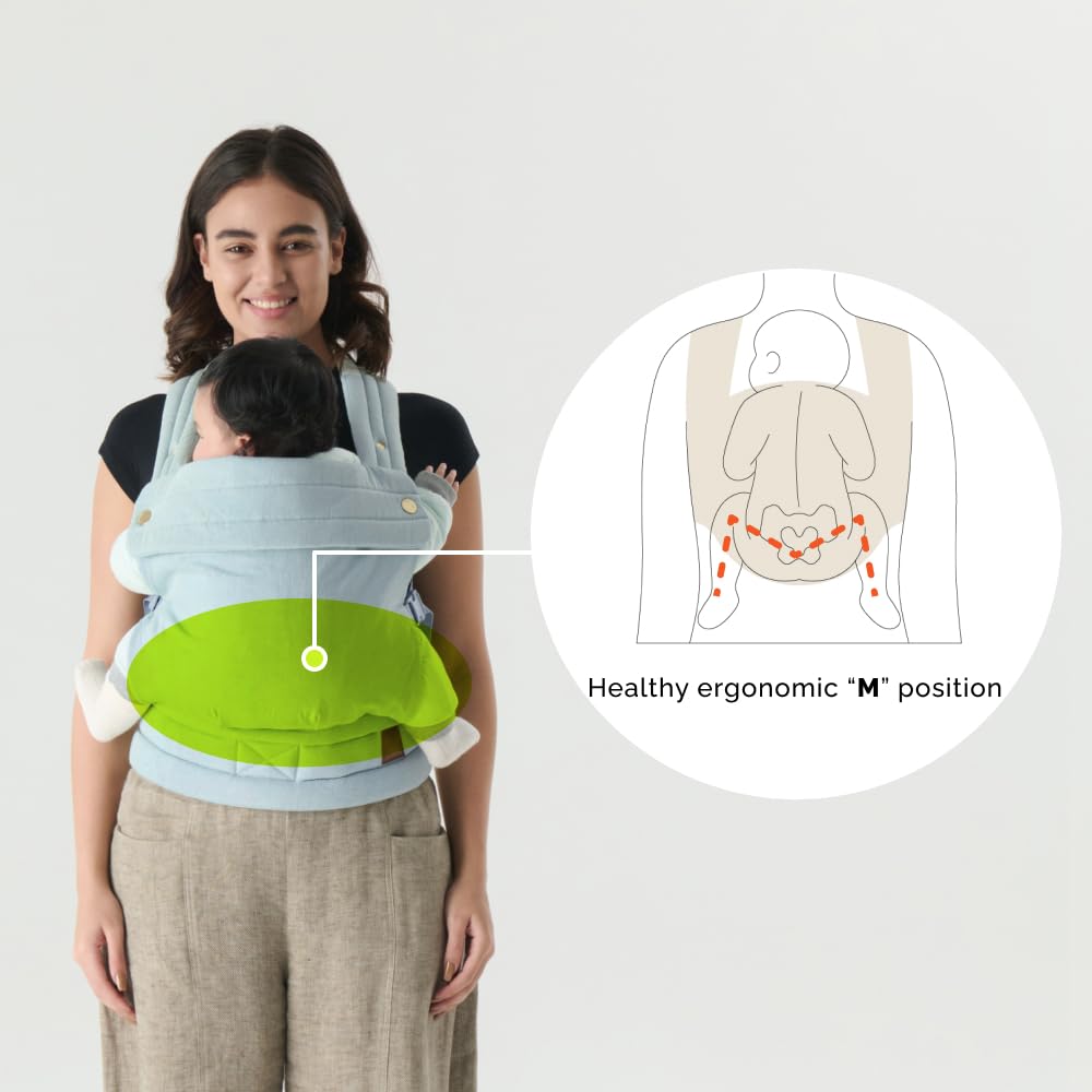 Ergonomic Baby Carrier Newborn to Toddler, Comfort Stylish Cute Easy Use