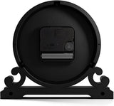 CLOCKS Saloon Mantel Clock | Small Traditional Double Scroll Design | Green | Contemporary Classic Style for
