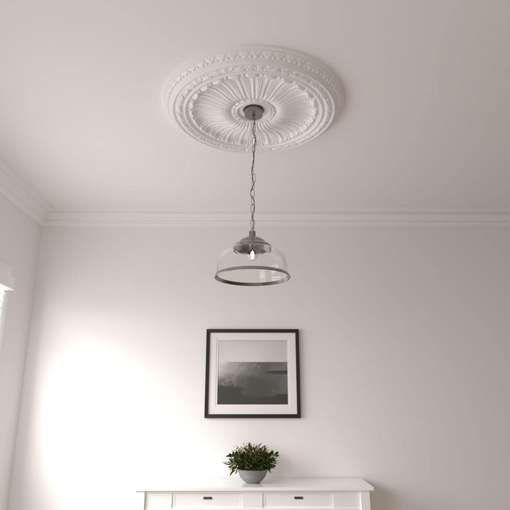 35 1/8"OD x 4 7/8"ID x 2 1/2"P Viceroy Ceiling Medallion (Fits Canopies up to 4 7/8")