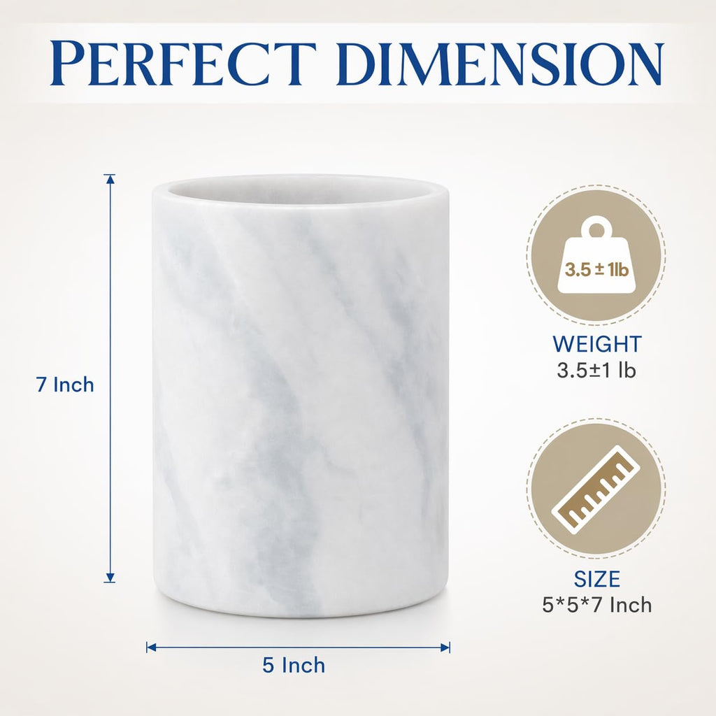 Namib Sky Luxury Marble Utensil Holder Utensil Crock