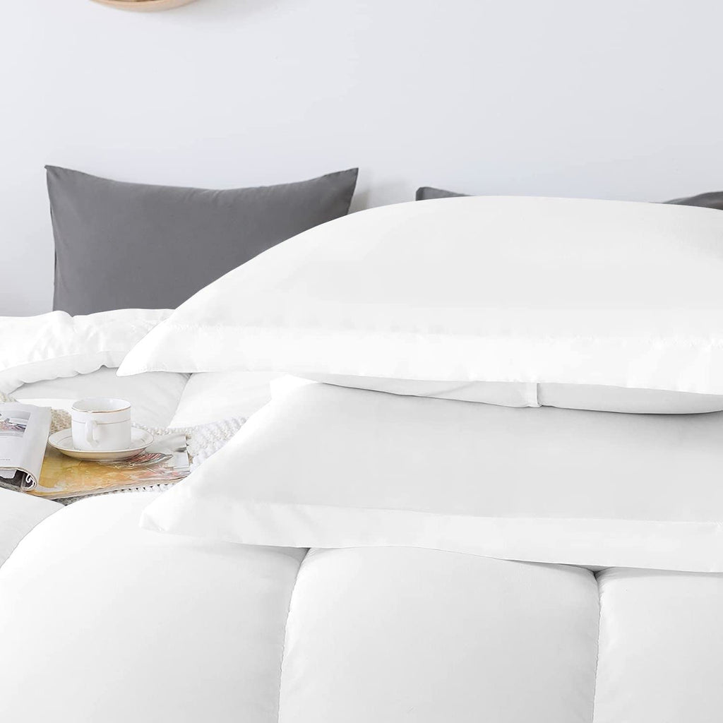 5 PC Straight Line Pattern Comforter Set Premium Super Soft 600 GSM All Season | 1000 Thread Count | 100% Egyptian