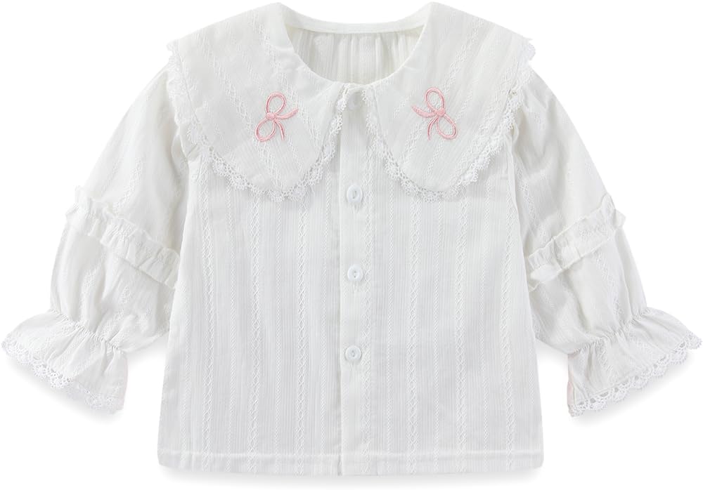 Spring Autumn Summer - Toddler Girl Clothing Sets 3pcs White Shirt Knit Vest Lace Flare Jeans