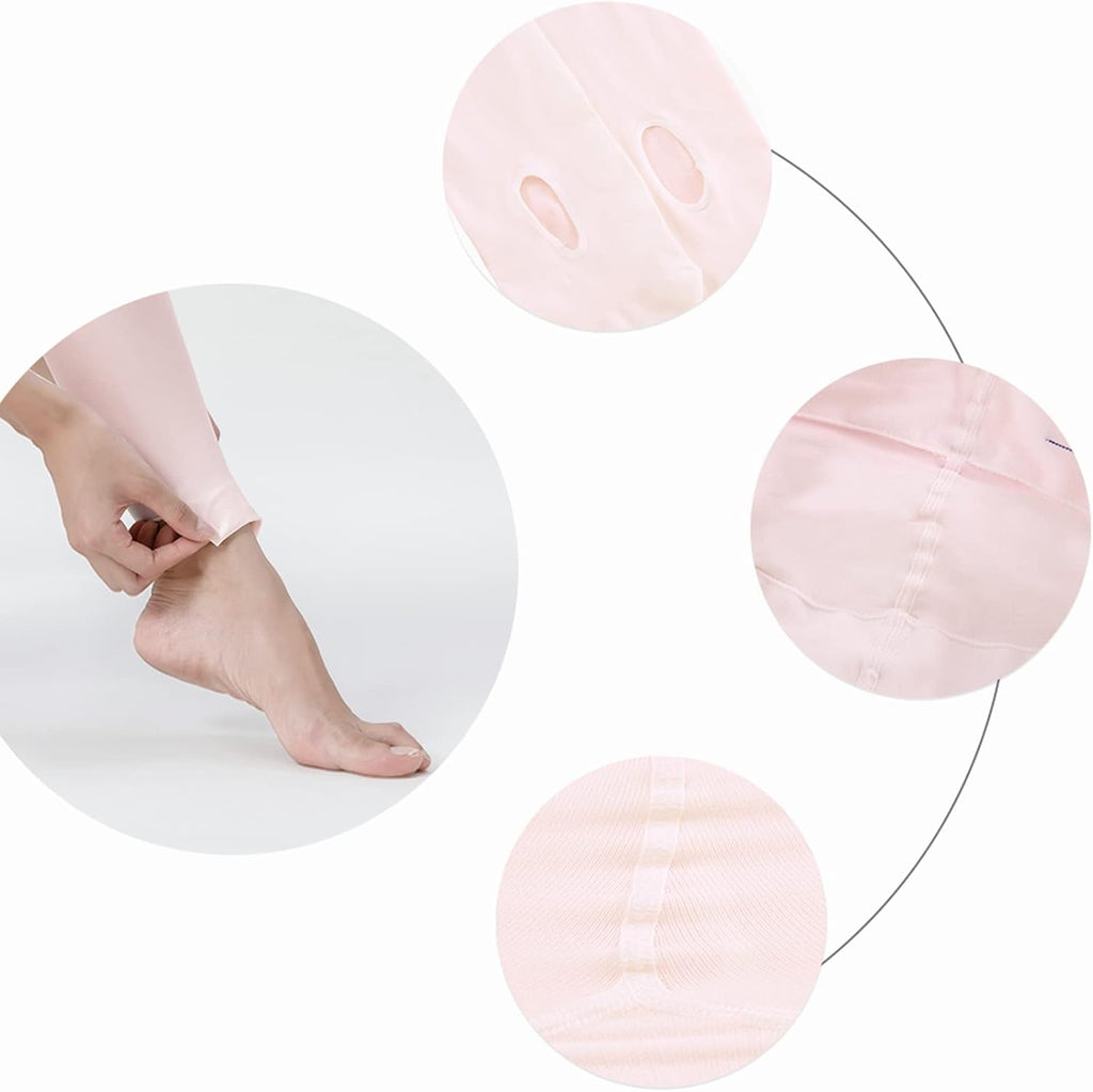 Girls' Convertible & Transition Ballet Tights for Toddler Dance Kid