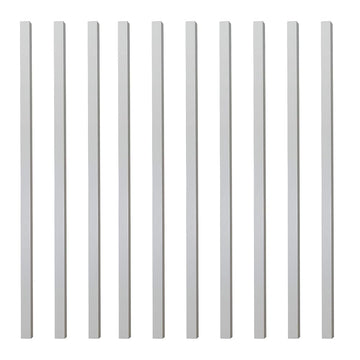 Square 1 1/4" inch Wooden Baluster (Set of 10) 1 1/4'' x 36'' 5061 (Poplar, 36 inch)