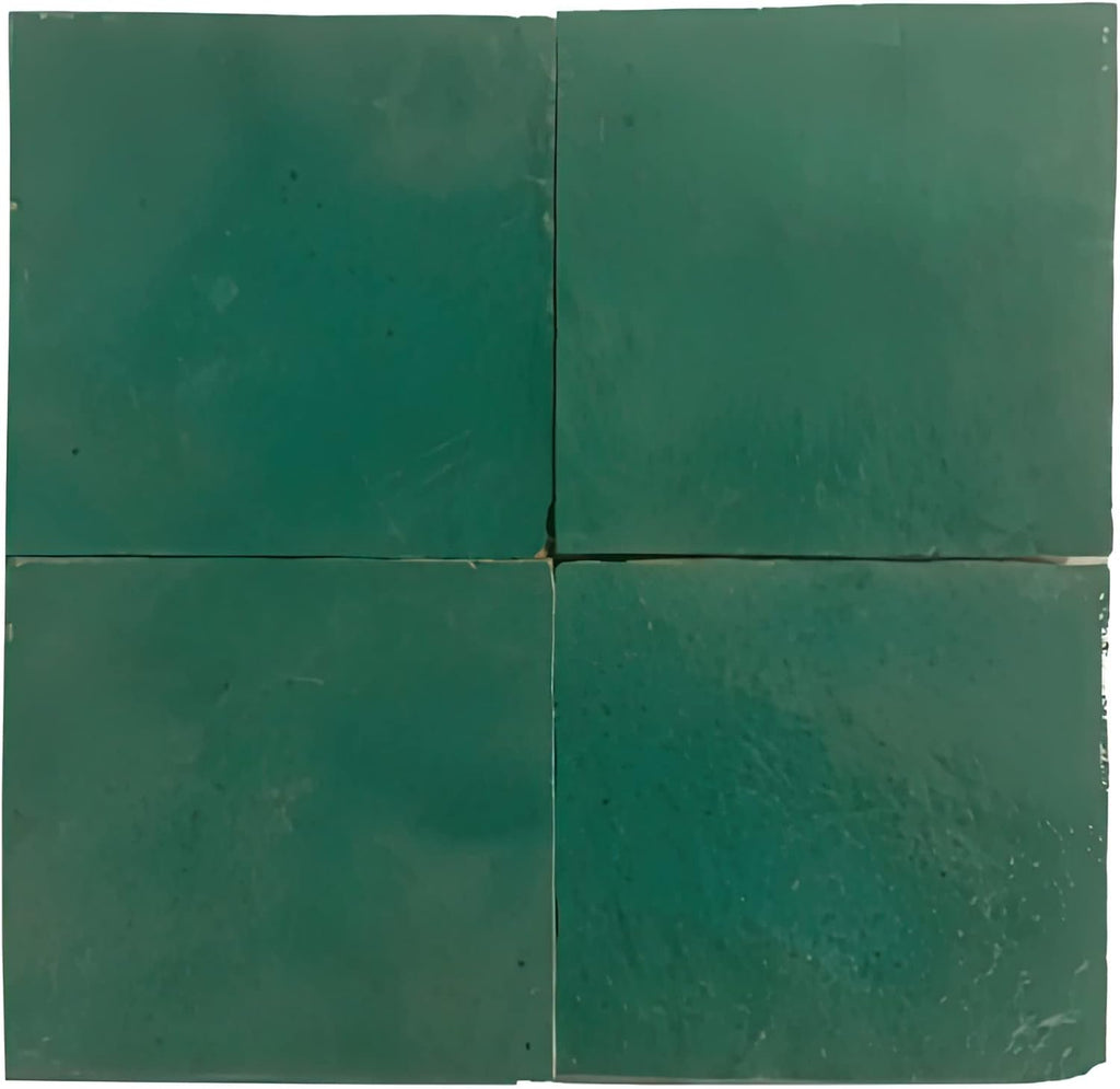Mosaic & Tile House Moroccan Mosaic Handmade 4x4-in. Solid Color Sea Green (MSC01-16)