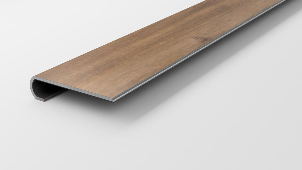 Flush Mount Stair Nose - Compatible with LifeProof Luxury Vinyl Plank Flooring - Bullnose - Multiple Lengths & Sizes