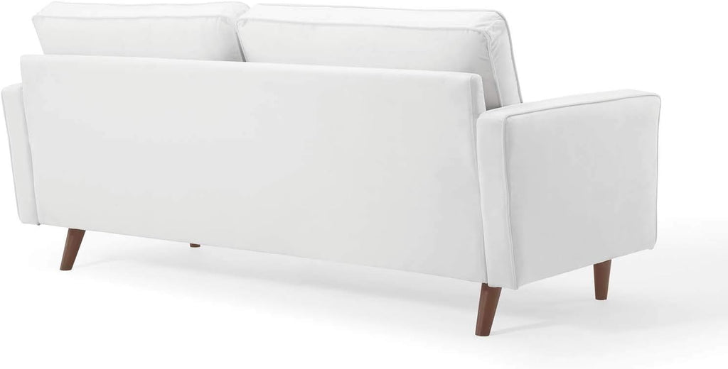 EEI-3764-WHI Valour Performance Velvet Sofa, White