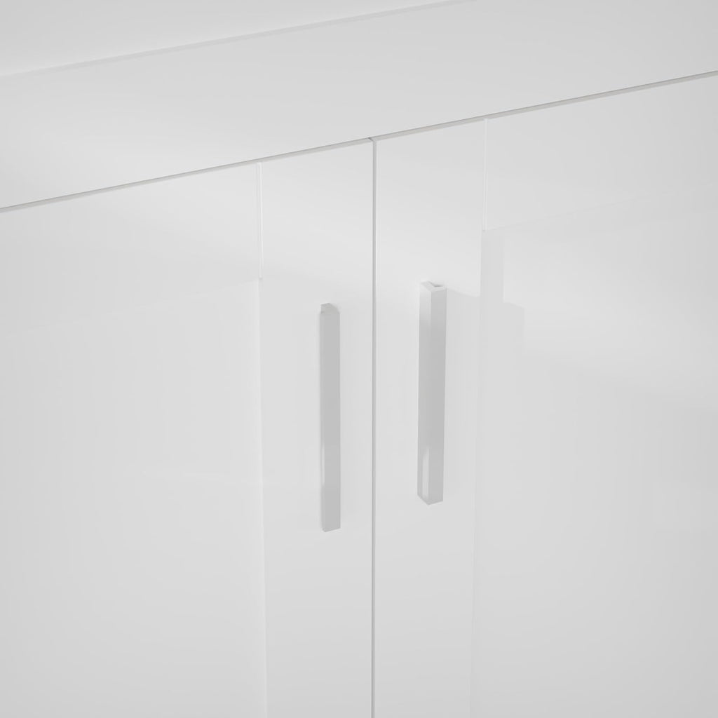 24" White Freestanding Bathroom Vanity with Single Sink - Modern Vanity Cabinet