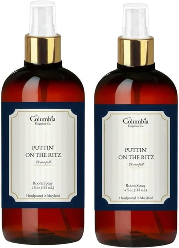Puttin' on the Ritz Fragrance Spray - Set of Two (4 oz Each) - Ritz-Carlton Inspired Waterfall Scent with Lemon