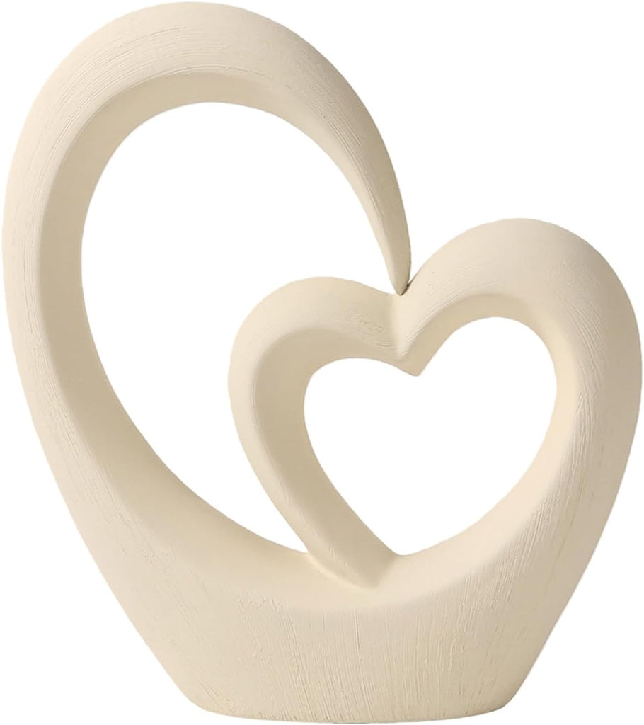 Ceramic Statue Home Decor Aesthetic Abstract Brushed Finish Sculpture Modern Decorative Statues Bedroom Bookshelf