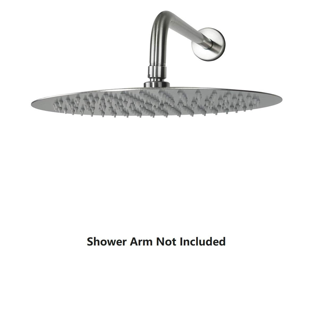 Rain Shower Head, Ultra-Thin Design-Pressure Boosting, Awesome Some Experience, High Flow Stainless Steel Rainfall