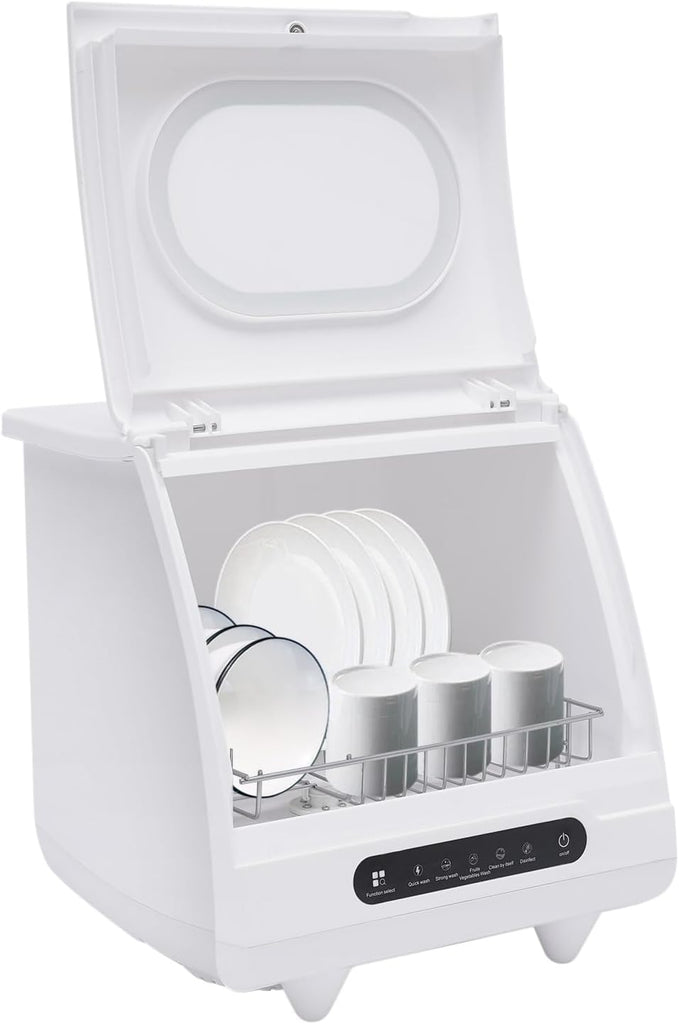 Portable Countertop Dishwasher with Inlet and Drainage Pipe