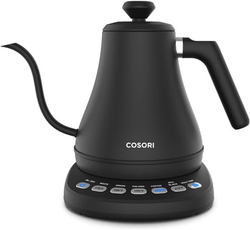 Gooseneck Electric Kettle with Temperature Control, 0.8L, Black