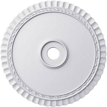 Blake Ceiling Medallion, 23 5/8"OD x 1"P, Factory Primed