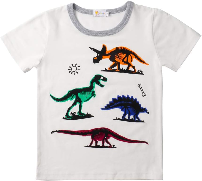 Hand Toddler Boys Pajamas Cotton Summer Pjs for Boy Jammies Dinosaur Train Sleepwear Short Sets