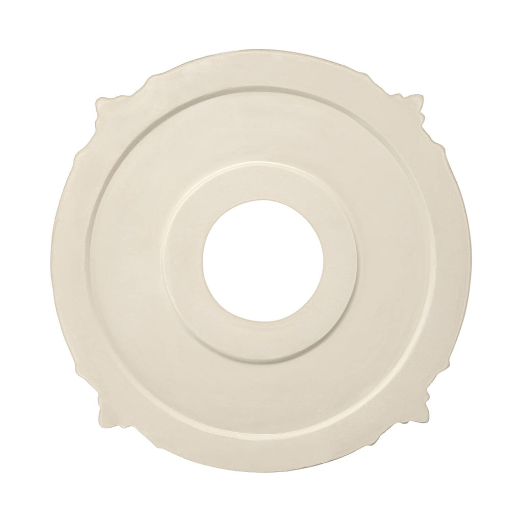 2 Pack White Home Lighting Ceiling Medallions Molded Plastic, 13" OD x 3-1/2"ID x 3/4" P