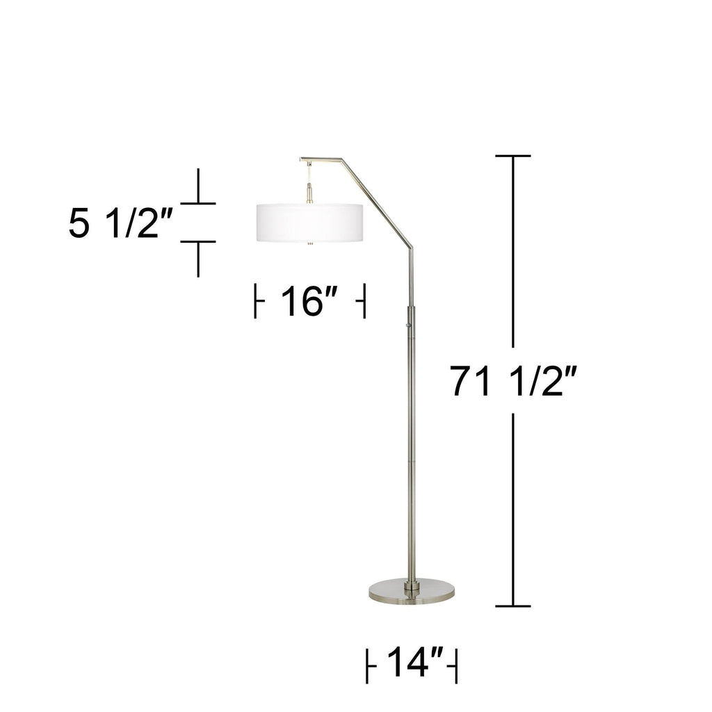 Modern Mosaic II Giclee Shade Arc 71 1/2" Tall Floor Lamp