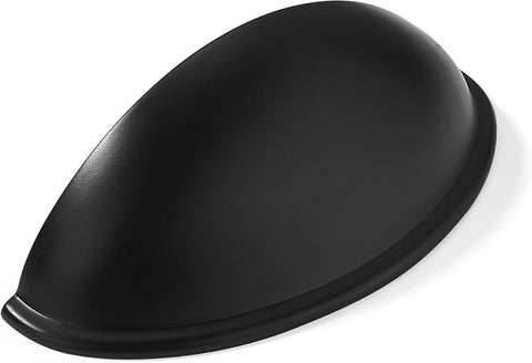 10 Pack 2.5 Inch Kitchen Cabinet Handles Matte Black Drawer Pulls Cup Pulls Kitchen Hardware Dresser Drawers Handles